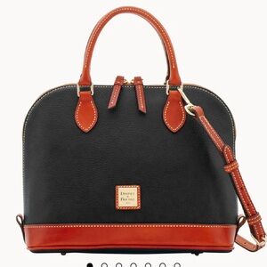Dooney & Bourke Pebble Grain Zip Zip Satchel